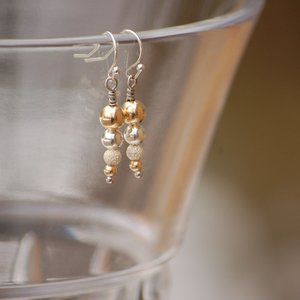 Gold and Silver Earrings